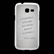 Coque Samsung Galaxy Fresh Expérience Gris Citation Oscar Wilde