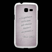 Coque Samsung Galaxy Fresh Expérience Rose Citation Oscar Wilde