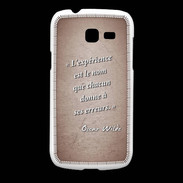 Coque Samsung Galaxy Fresh Expérience Rouge Citation Oscar Wilde