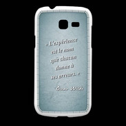 Coque Samsung Galaxy Fresh Expérience Turquoise Citation Oscar Wilde
