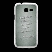 Coque Samsung Galaxy Fresh Expérience Vert Citation Oscar Wilde