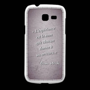 Coque Samsung Galaxy Fresh Expérience Violet Citation Oscar Wilde