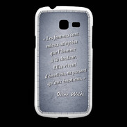 Coque Samsung Galaxy Fresh Femmes émotions Bleu Citation Oscar Wilde