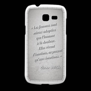 Coque Samsung Galaxy Fresh Femmes émotions Gris Citation Oscar Wilde
