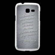 Coque Samsung Galaxy Fresh Femmes émotions Noir Citation Oscar Wilde