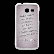 Coque Samsung Galaxy Fresh Femmes émotions Rose Citation Oscar Wilde