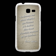 Coque Samsung Galaxy Fresh Femmes émotions Sepia Citation Oscar Wilde
