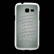 Coque Samsung Galaxy Fresh Femmes émotions Vert Citation Oscar Wilde