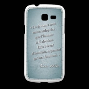 Coque Samsung Galaxy Fresh Femmes émotions Turquoise Citation Oscar Wilde