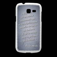 Coque Samsung Galaxy Fresh Homme animal Bleu Citation Oscar Wilde