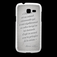 Coque Samsung Galaxy Fresh Homme animal Gris Citation Oscar Wilde