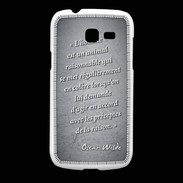 Coque Samsung Galaxy Fresh Homme animal Noir Citation Oscar Wilde