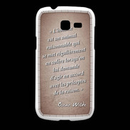 Coque Samsung Galaxy Fresh Homme animal Rouge Citation Oscar Wilde