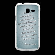 Coque Samsung Galaxy Fresh Homme animal Turquoise Citation Oscar Wilde