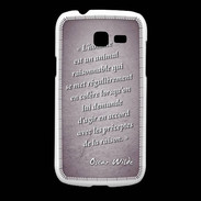 Coque Samsung Galaxy Fresh Homme animal Violet Citation Oscar Wilde