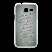 Coque Samsung Galaxy Fresh Homme animal Vert Citation Oscar Wilde