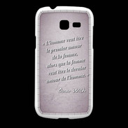 Coque Samsung Galaxy Fresh Homme veut Rose Citation Oscar Wilde