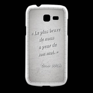 Coque Samsung Galaxy Fresh Brave Gris Citation Oscar Wilde