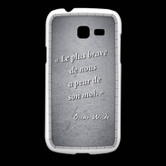 Coque Samsung Galaxy Fresh Brave Noir Citation Oscar Wilde