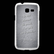 Coque Samsung Galaxy Fresh Charme passé Noir Citation Oscar Wilde