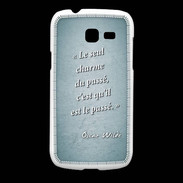 Coque Samsung Galaxy Fresh Charme passé Turquoise Citation Oscar Wilde