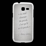 Coque Samsung Galaxy Fresh Charme passé Gris Citation Oscar Wilde