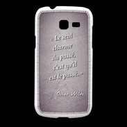Coque Samsung Galaxy Fresh Charme passé Violet Citation Oscar Wilde