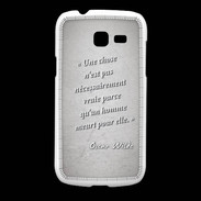 Coque Samsung Galaxy Fresh Chose vraie Citation Oscar Wilde