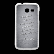 Coque Samsung Galaxy Fresh Chose vraie Noir Citation Oscar Wilde