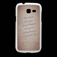 Coque Samsung Galaxy Fresh Chose vraie Rouge Citation Oscar Wilde