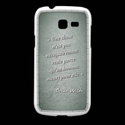 Coque Samsung Galaxy Fresh Chose vraie Vert Citation Oscar Wilde
