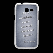 Coque Samsung Galaxy Fresh Conscience Bleu Citation Oscar Wilde