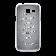 Coque Samsung Galaxy Fresh Conscience Noir Citation Oscar Wilde
