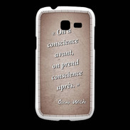 Coque Samsung Galaxy Fresh Conscience Rouge Citation Oscar Wilde