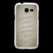 Coque Samsung Galaxy Fresh Conscience Sepia Citation Oscar Wilde