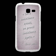 Coque Samsung Galaxy Fresh Conscience Rose Citation Oscar Wilde