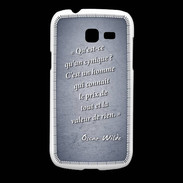 Coque Samsung Galaxy Fresh Cynique Bleu Citation Oscar Wilde