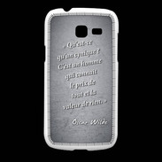 Coque Samsung Galaxy Fresh Cynique Noir Citation Oscar Wilde