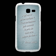 Coque Samsung Galaxy Fresh Cynique Turquoise Citation Oscar Wilde