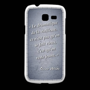Coque Samsung Galaxy Fresh Dramatique vieillesse Bleu Citation Oscar Wilde