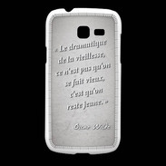 Coque Samsung Galaxy Fresh Dramatique vieillesse Gris Citation Oscar Wilde