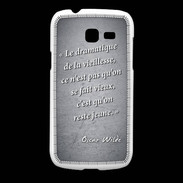 Coque Samsung Galaxy Fresh Dramatique vieillesse Noir Citation Oscar Wilde