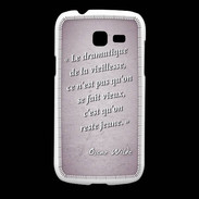 Coque Samsung Galaxy Fresh Dramatique vieillesse Rose Citation Oscar Wilde