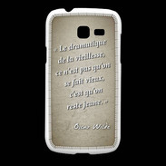 Coque Samsung Galaxy Fresh Dramatique vieillesse Sepia Citation Oscar Wilde
