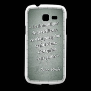 Coque Samsung Galaxy Fresh Dramatique vieillesse Vert Citation Oscar Wilde