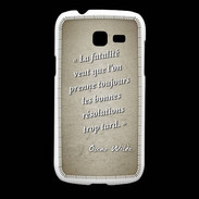 Coque Samsung Galaxy Fresh Fatalité Sepia Citation Oscar Wilde
