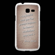 Coque Samsung Galaxy Fresh Fatalité Rouge Citation Oscar Wilde