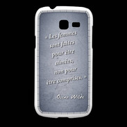 Coque Samsung Galaxy Fresh Femmes comprises Bleu Citation Oscar Wilde