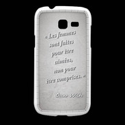 Coque Samsung Galaxy Fresh Femmes comprises Gris Citation Oscar Wilde