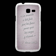 Coque Samsung Galaxy Fresh Fous sages Rose Citation Oscar Wilde